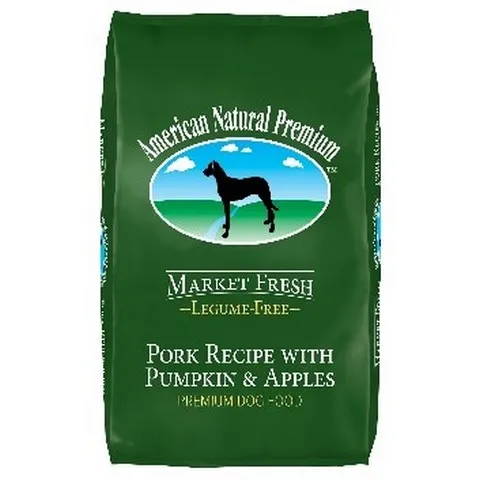 12lb American Natural Market Fresh Legume Free Pork with Pumpkin & Apples - Dog/Cat Supplements